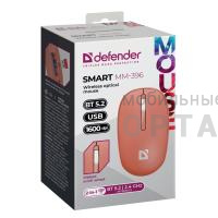 Беспроводная мышь DEFENDER Smart MM-396, 3к, 2.4G+BT, 500мАч,1600dpi, красный (1/36) Беспроводная мышь DEFENDER Smart MM-396, 3к, 2.4G+BT, 500мАч,1600dpi, красный (1/36)