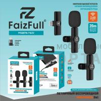 Микрофон петличный FaizFull FQ22 Type-C + переходник lightning 2 микрофона Микрофон петличный FaizFull FQ22 Type-C + переходник lightning 2 микрофона