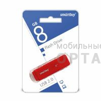 Флешка USB 8 Гб Smartbuy  Dock  красный