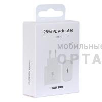 Orig Samsung, сетевое зарядное устройство USB-C 25W PD Adapter, белый