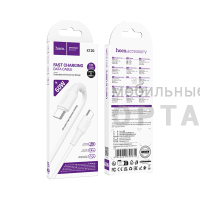 Кабель Type-C to Type-C HOCO X120 Beneficio, 1m, 60W, PD 60W,  белый