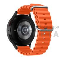 Ремешок для смарт часов 20mm HOCO WH01 Flexible, силикон,  оранжевый