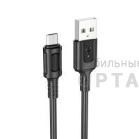 Кабель Usb to Micro BOROFONE BX111 Feliz, 1.0м, 2.4A, , пластик, цвет: чёрный (1/1000)