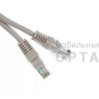 Патч корд литой TELECOM UTP Кат. 5е, серый, 1.5 м. (1/200)