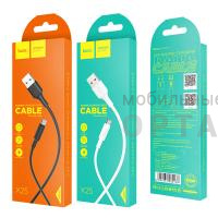 Кабель USB to Micro HOCO X25 Soarer, 1m, 2.4A,  черный