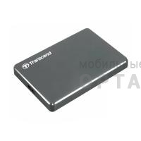 Внешний HDD  Transcend  1 TB  25C3 StoreJet, Extra Slim серый, 2.5", USB 3.0