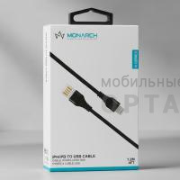 Кабель USB to Lightning Monarch R-Series 1.2м, черный