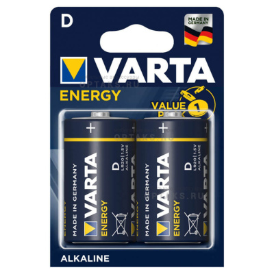 Элемент питания VARTA  LR20 Energy (2 бл)   (20/100)