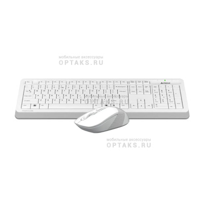 Набор компьютерный клавиатура + мышь A4TECH Fstyler FG1010 клав:белый/серый мышь:белый/серый USB беспроводная Multimedia