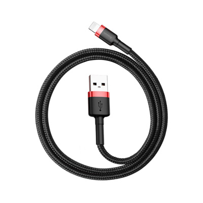 Кабель Usb to Lightning Baseus cafule 2.4A 0.5m Red+Black