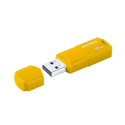 Флешка USB 16 Гб Smartbuy  Clue  жёлтый