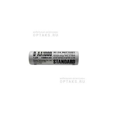 Аккумулятор ET D-AA1000 14.5*48.5, 1.2В, 1000мАч, Ni-CD (1/50/600)