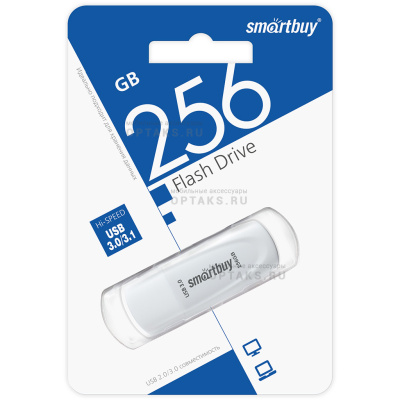 USB 3.1  256GB  Smart Buy  Scout  белый