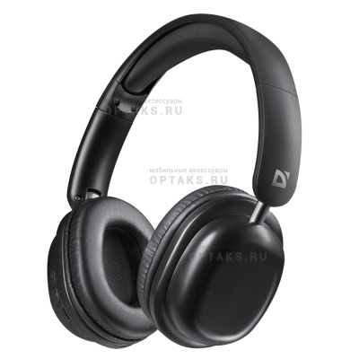 Наушники полноразмерные DEFENDER FreeMotion B640, Bluetooth, микрофон, черный(1/20)