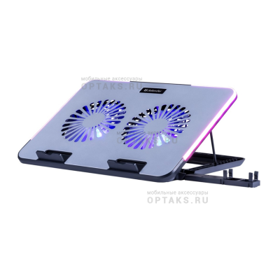 Подставка для ноутбука DEFENDER NS-519 15.6",2вентилятора,RGB,металл (1/10)