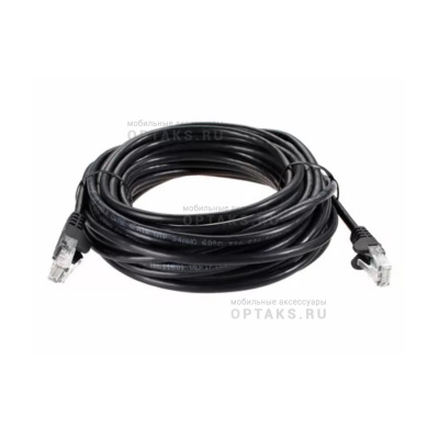 Патчкорд литой iOpen  UTP кат.5е 10м черный <ANP511_10M_BK>