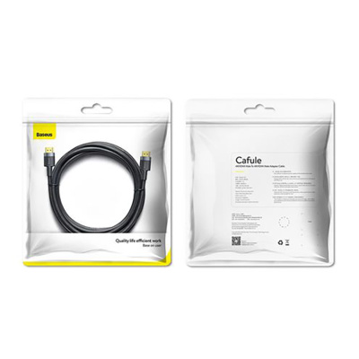 Кабель Baseus Cafule 4KHDMI Male To 4KHDMI Male Adapter Cable 3m Black