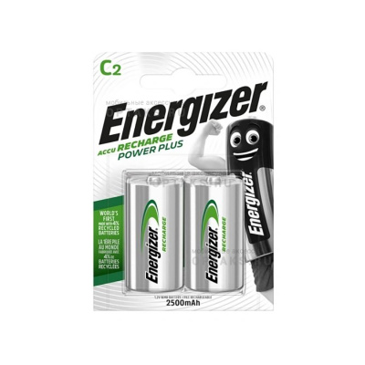 Аккумулятор ENERGIZER  R14 Power Plus  (2500 mAh) (2 бл)  (2/12)