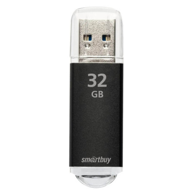 Флешка USB 32 Гб  Smartbuy  V-Cut  чёрный