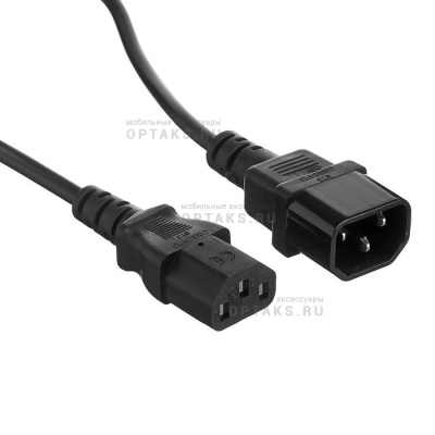 Кабель монитор - компьютер 220V (UPS -> устройство) <VDE> 3G*0.75mm2 VCOM <CE001-CU0.75-5>, 5,0м (1/20)