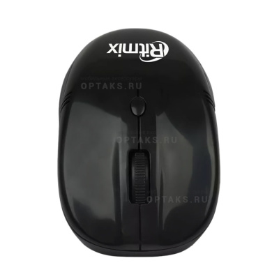 Мышь RITMIX RMW-111, чёрная, беспроводная, оптическая (1/100)